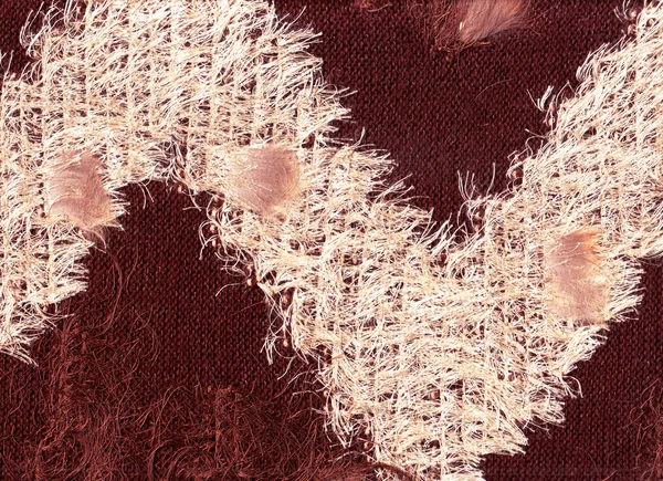 stock image A fragment of the original tippet. The scanned image