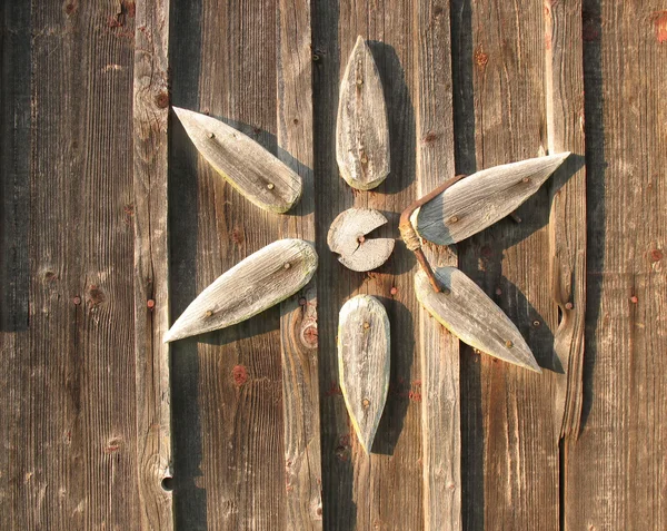 A fragment of the village gate — Stock Photo, Image