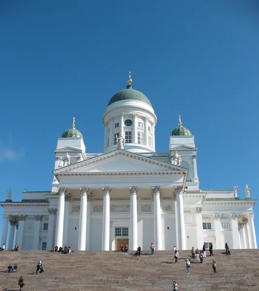 Собор на Сенатской площади в Хельсинки — стоковое фото