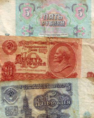 arka plan Sovyet kağıt para