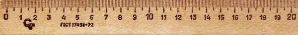 Wooden ruler — Stock Photo, Image