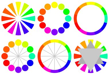 Set of Color Wheels clipart