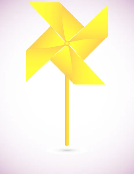 Sarı origami fırıldak arka plan — Stok Vektör