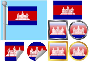 Kamboçya bayrağı ayarlama