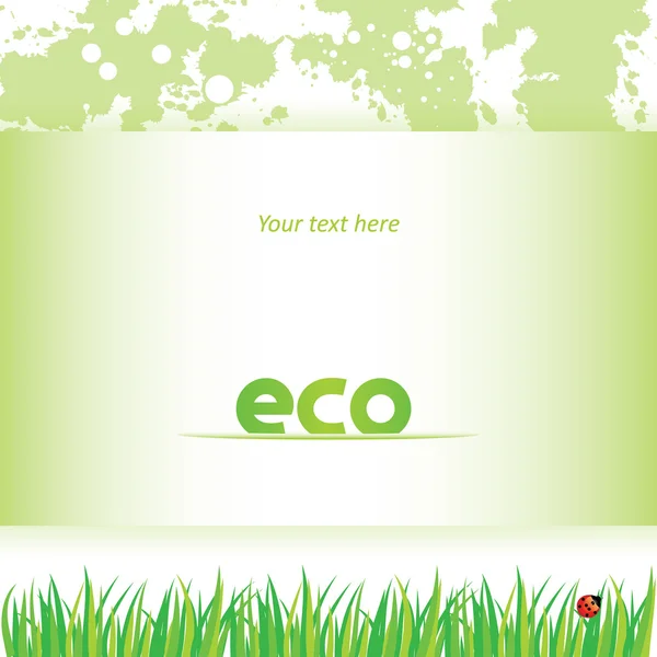 Eco-kaart — Stockvector