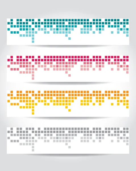 Vector set of header design — Stock Vector