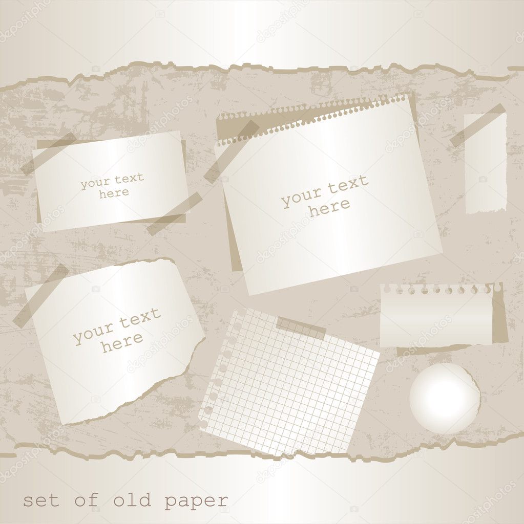 Set of old paper