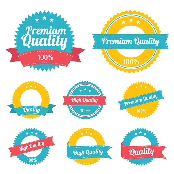 Etiquetas de qualidade premium —  Vetores de Stock