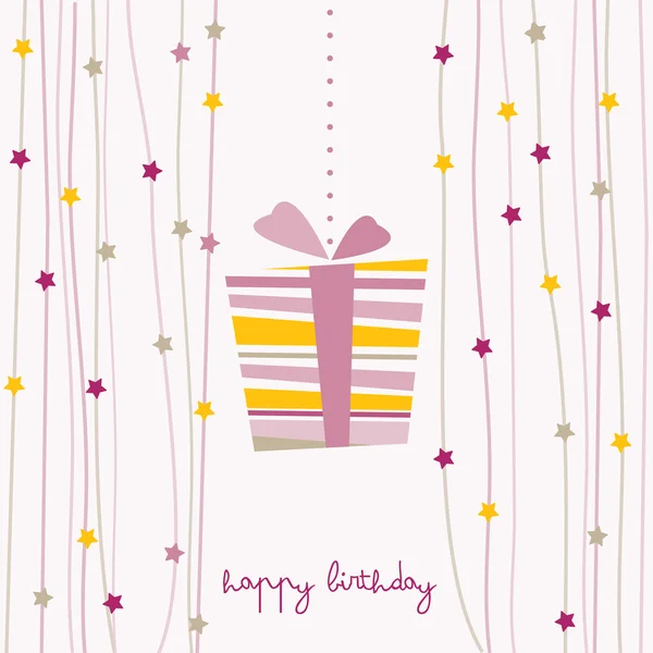 かわいい誕生日カード — ストックベクタ