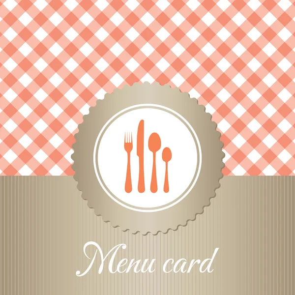 优雅的餐厅菜单卡 — 图库矢量图片