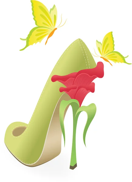 Female the shoes — Stock Vector