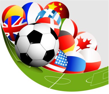 Abstract football background clipart