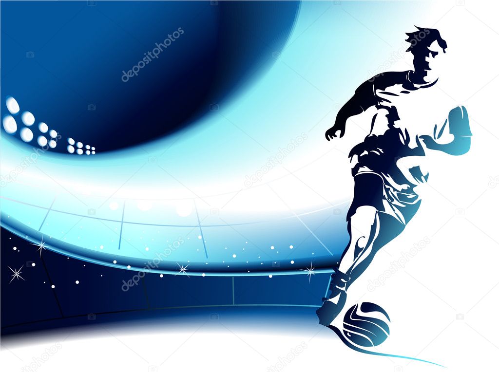 Abstract football background