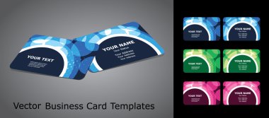 Colorful Business Cards clipart