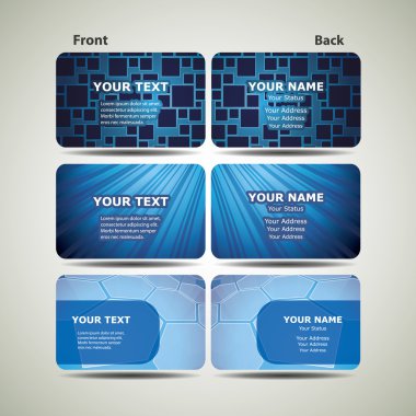 Colorful Business Cards clipart