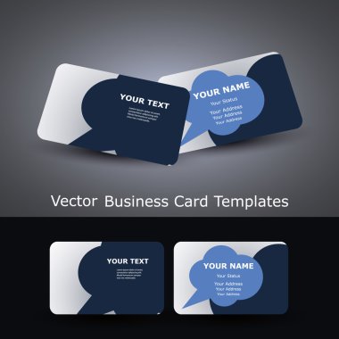 Colorful Business Cards clipart