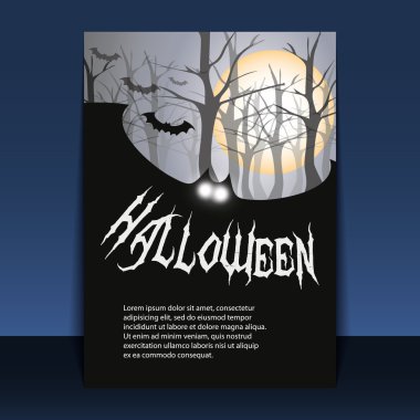 Halloween Flyer or Cover Design clipart