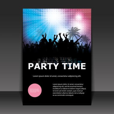 Flyer or Cover Design - Party Time clipart