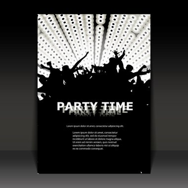 Flyer or Cover Design - Party Time clipart