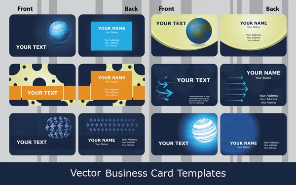 Üzleti kártya beállítása — Stock Vector