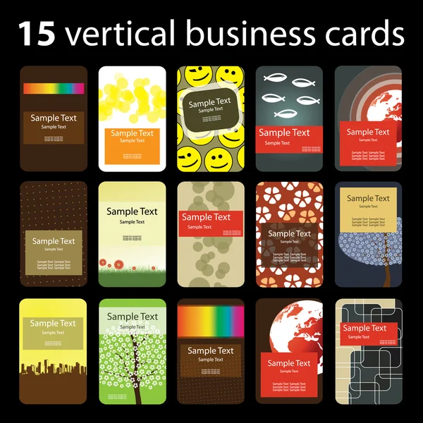 ビジネス カードのセット — ストックベクタ