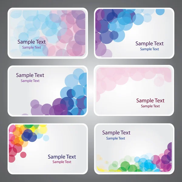 Colorful Business Card Vectors — Stock Vector