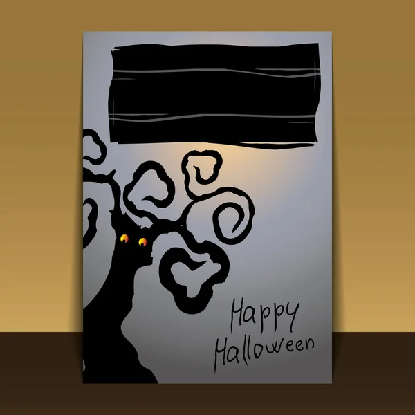 Halloween Flyer or Cover Design — Stock Vector