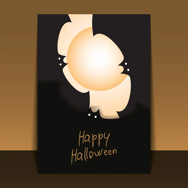 Volante de Halloween o diseño de portada — Archivo Imágenes Vectoriales