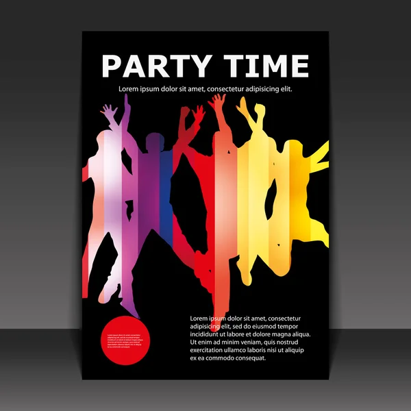 Flyer tai kansi suunnittelu - Party Time — vektorikuva