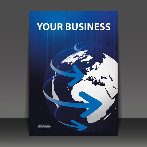Design de panfleto - Negócios — Vetor de Stock