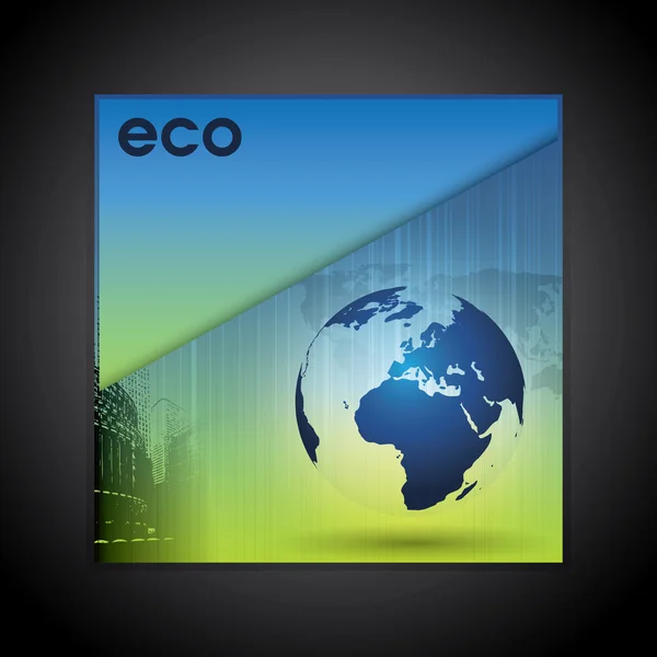 Eco carpeta corporativa — Vector de stock