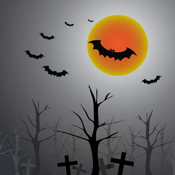 Halloween achtergrond sjabloon — Stockvector
