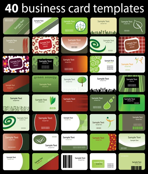 Business card set — Stock Vector