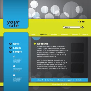 vektör web sitesi tasarım şablonu