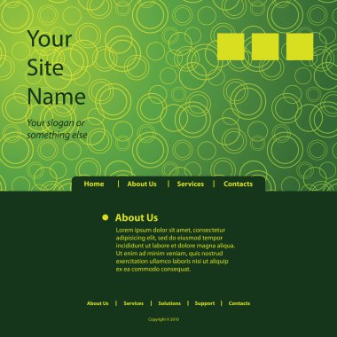 Web sitesi şablonu vektör