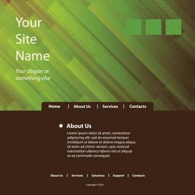 Web sitesi şablonu vektör