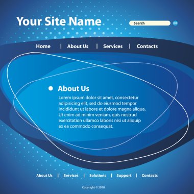 Web sitesi şablonu vektör
