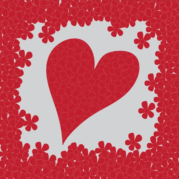 Valentijnsdag: Hart achtergrond — Stockvector