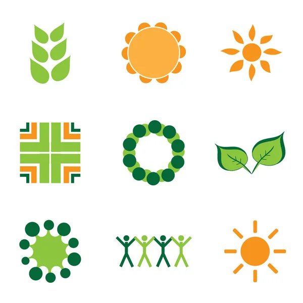 9 logos et icônes — Image vectorielle