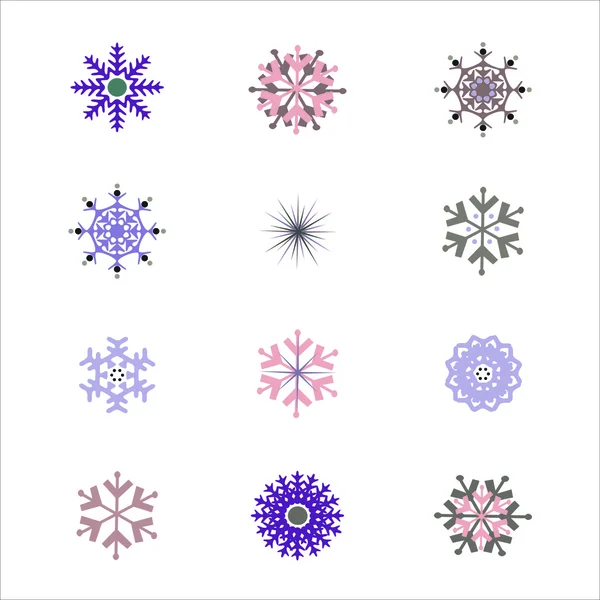 Background: Snowflakes — Stock Vector