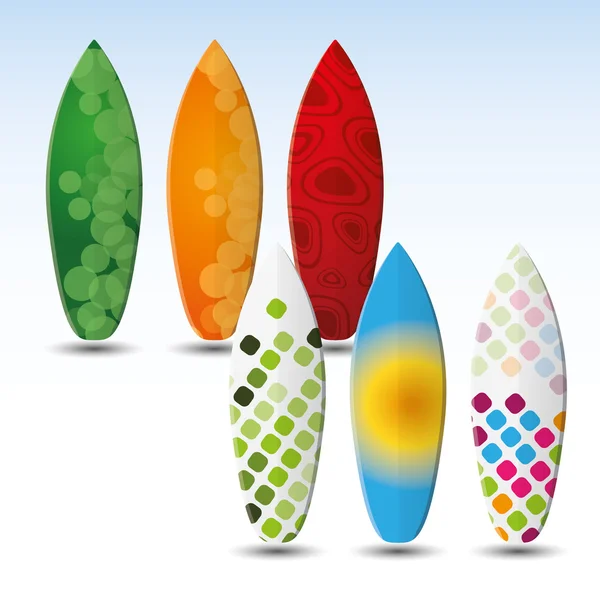 Planches de surf vectorielles dessins — Image vectorielle