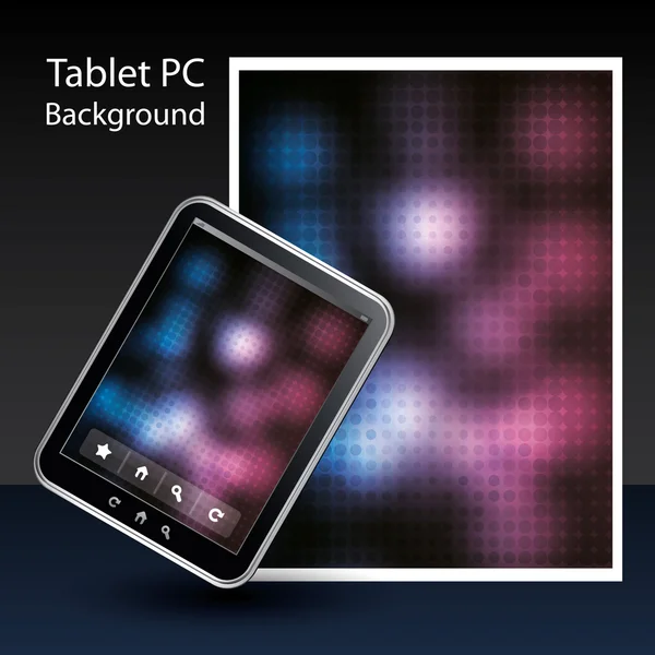 Tablet pc achtergrond — Stockvector