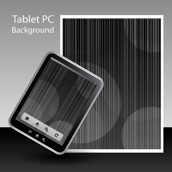 Tablet pc achtergrond — Stockvector