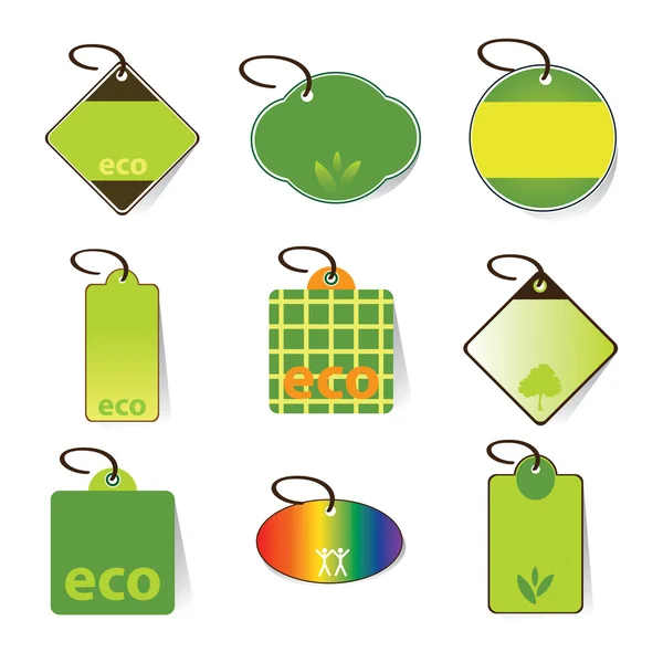Eco Tag Vectores — Archivo Imágenes Vectoriales