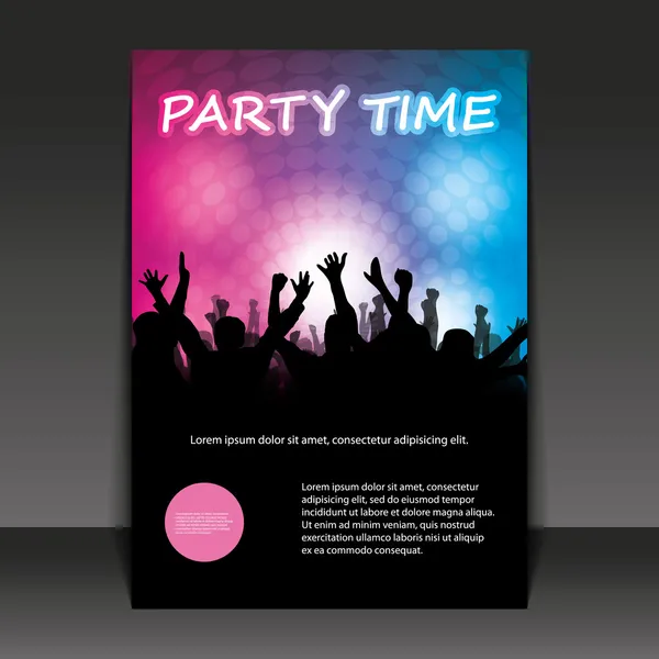 Flyer design - tempo di festa — Vettoriale Stock
