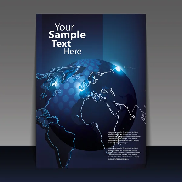 Business flyer of cover ontwerp — Stockvector