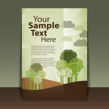 Eco Flyer or Cover Design clipart