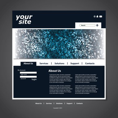 Web sitesi şablonu vektör