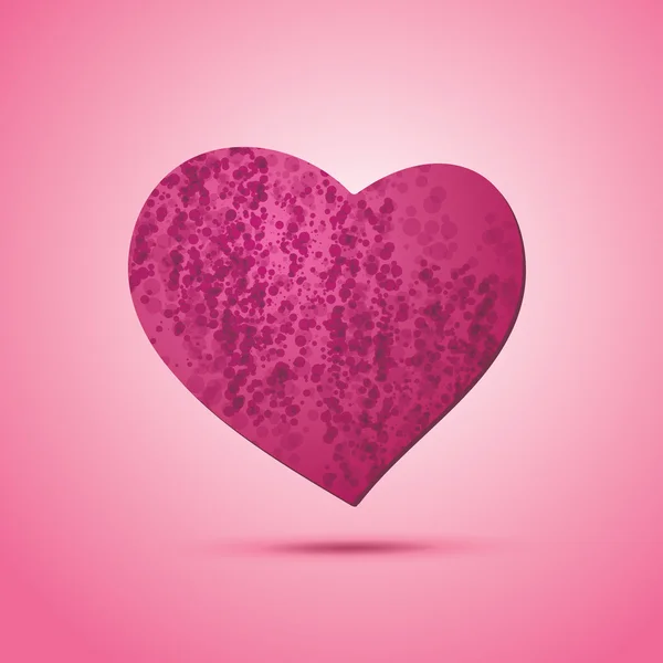 Hjärtat ikonen alla hjärtans dag-kort — Stock vektor