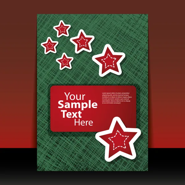 Christmas flyer or cover design — Stock Vector